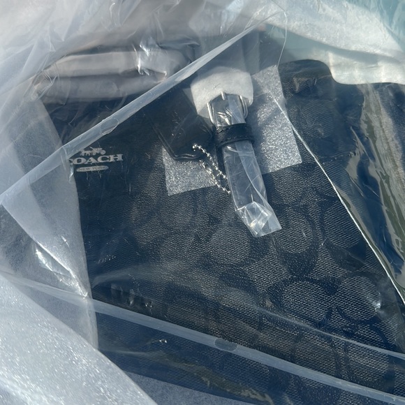 NEW - COACH Mollie Tote COLOR:  Silver/Graphite/Black - Picture 4 of 10